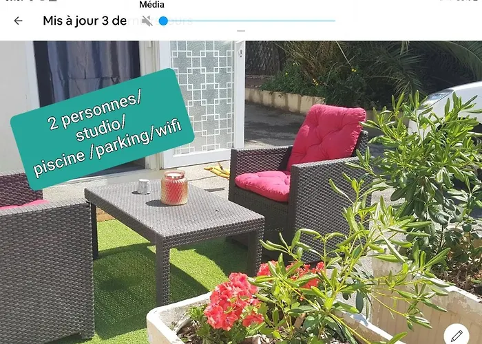 Gite Du Stade Le Studio Cour Parking Et Piscine Partagee